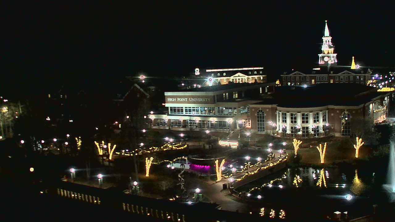 Thumbnail for current weather camera view from High Point University in High Point, North Carolina
