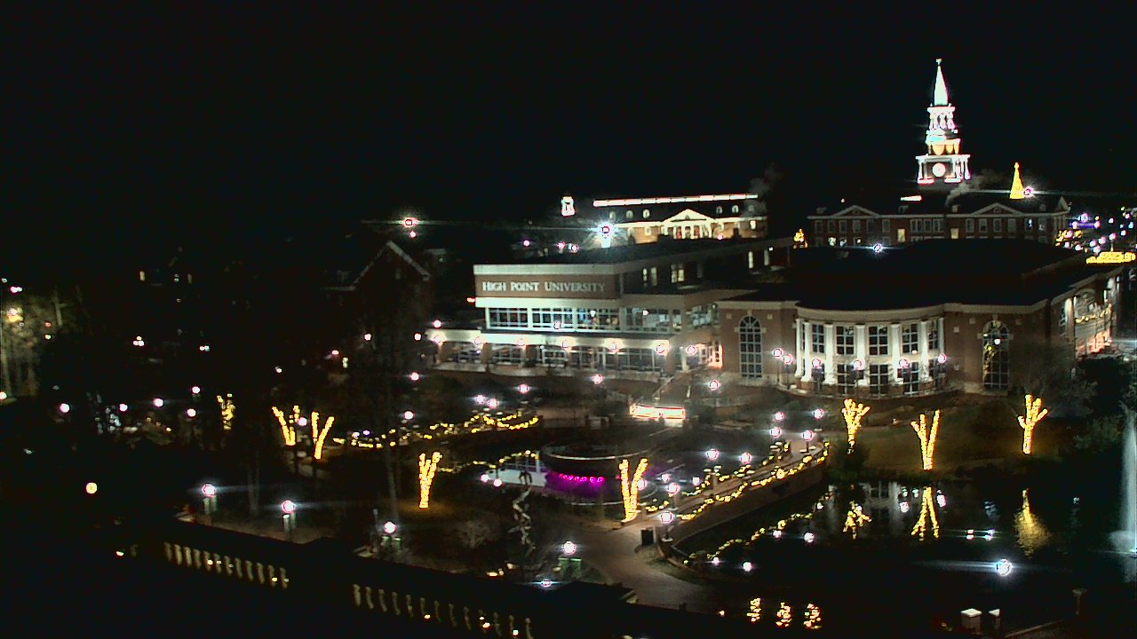 Thumbnail for current weather camera view from High Point University in High Point, North Carolina