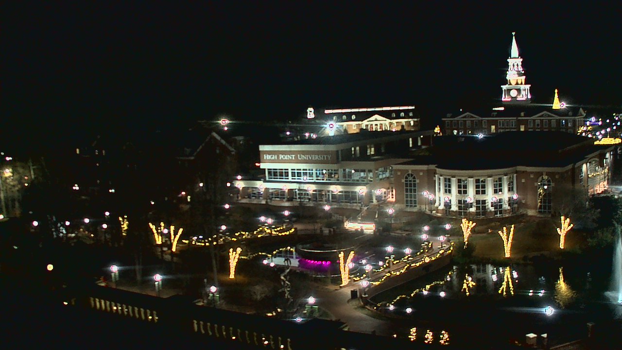 Thumbnail for current weather camera view from High Point University in High Point, North Carolina