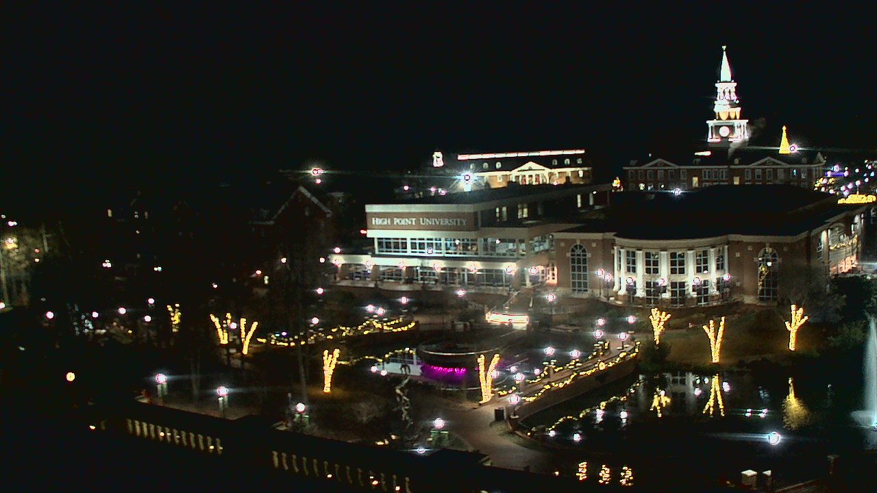 Thumbnail for current weather camera view from High Point University in High Point, North Carolina