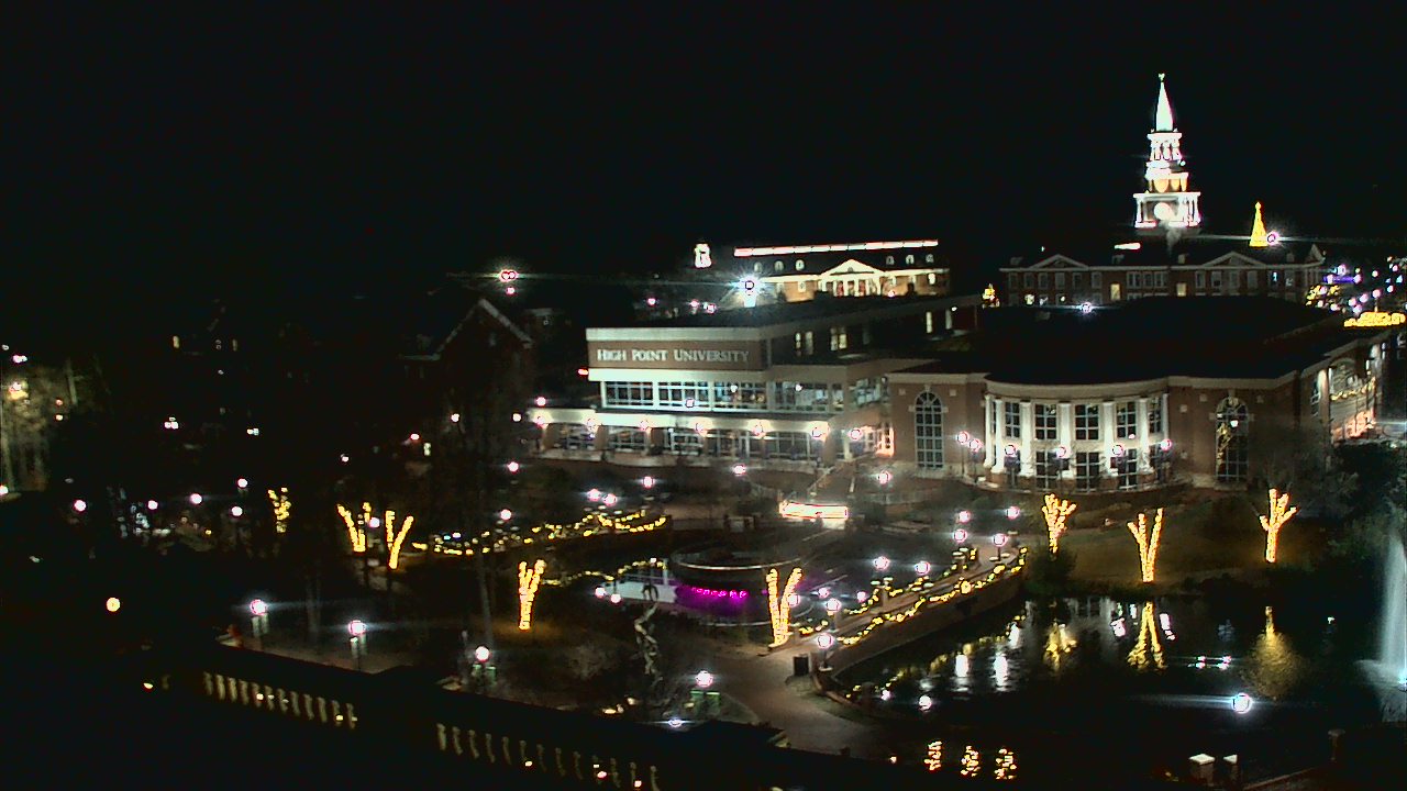 Thumbnail for current weather camera view from High Point University in High Point, North Carolina