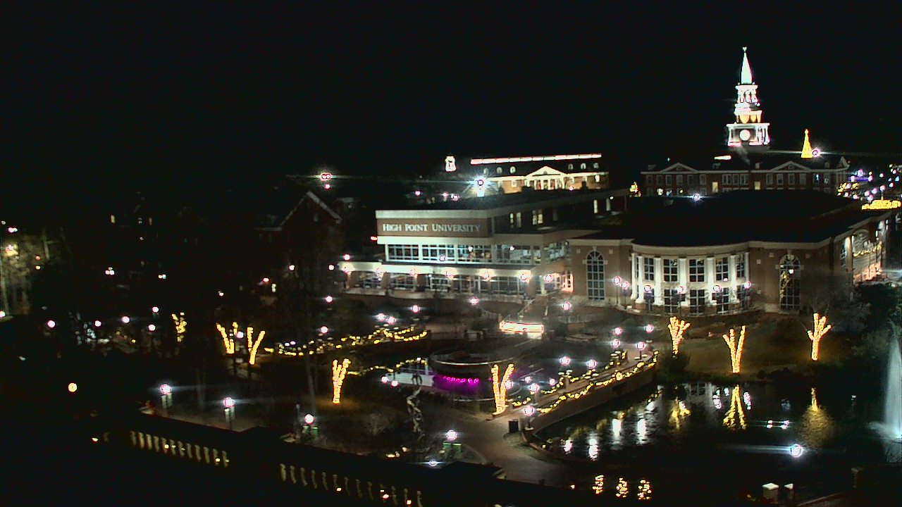 Thumbnail for current weather camera view from High Point University in High Point, North Carolina