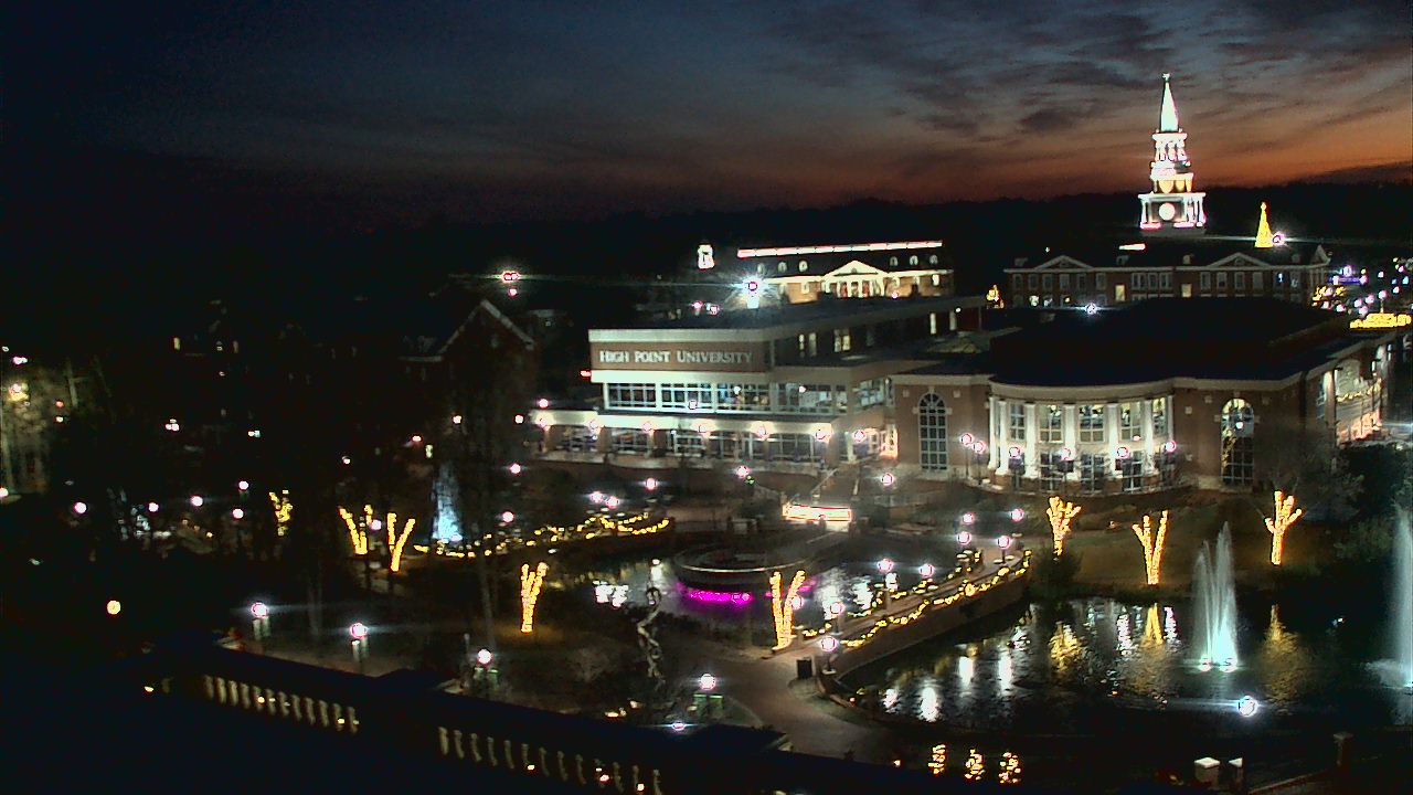 Thumbnail for current weather camera view from High Point University in High Point, North Carolina
