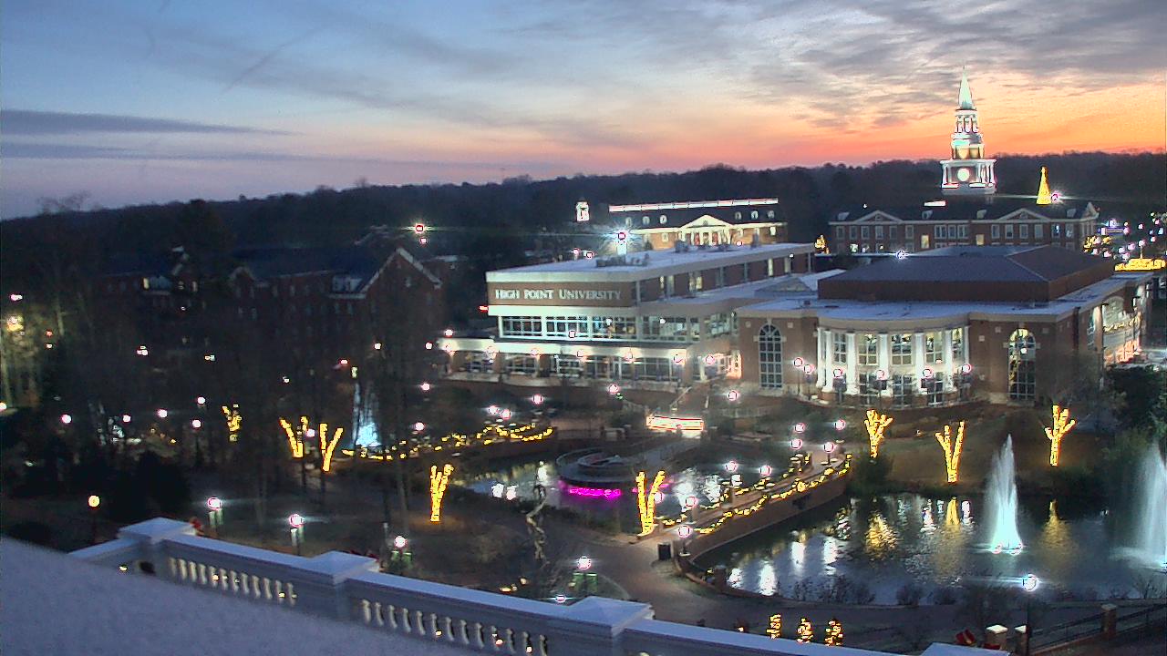 Thumbnail for current weather camera view from High Point University in High Point, North Carolina