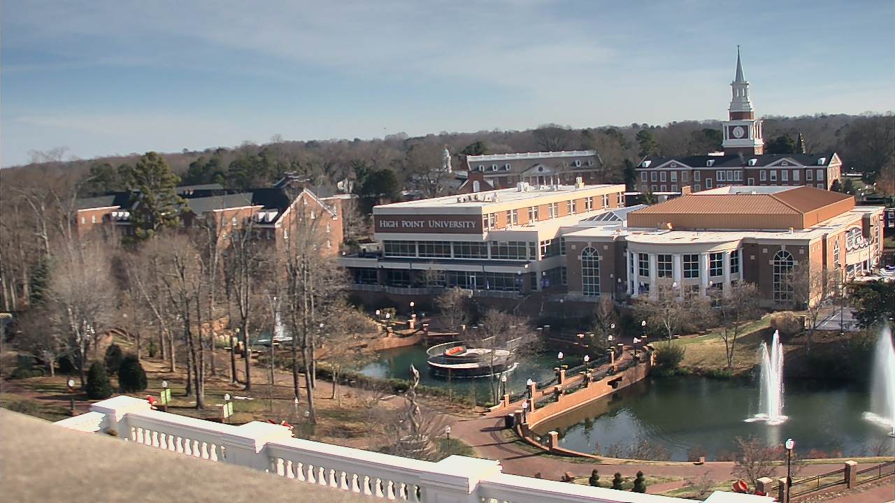 Thumbnail for current weather camera view from High Point University in High Point, North Carolina