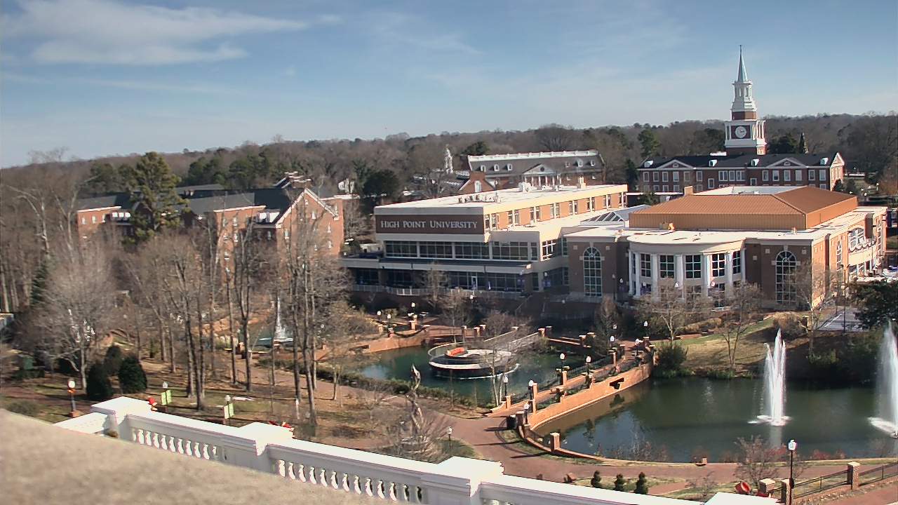 Thumbnail for current weather camera view from High Point University in High Point, North Carolina