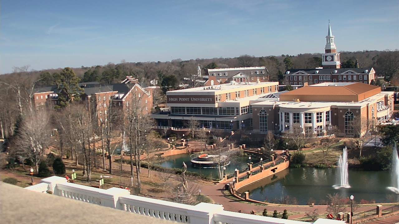 Thumbnail for current weather camera view from High Point University in High Point, North Carolina