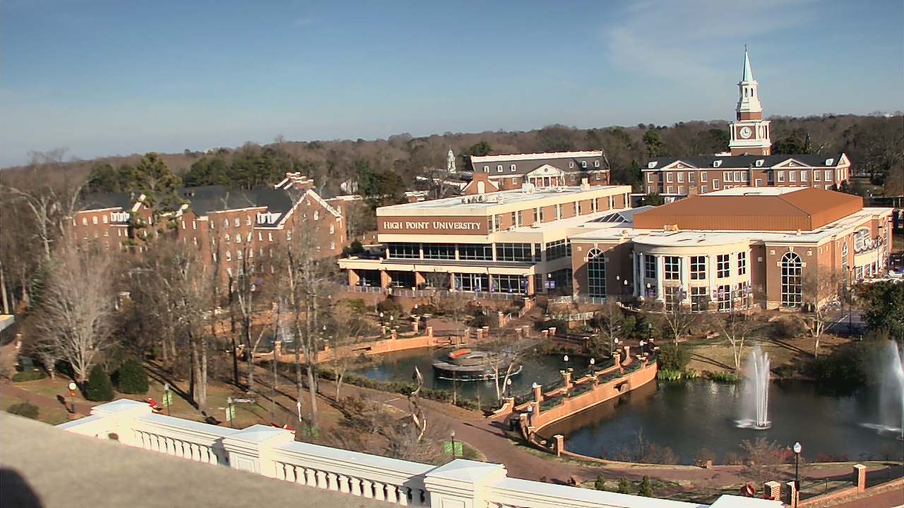 Thumbnail for current weather camera view from High Point University in High Point, North Carolina