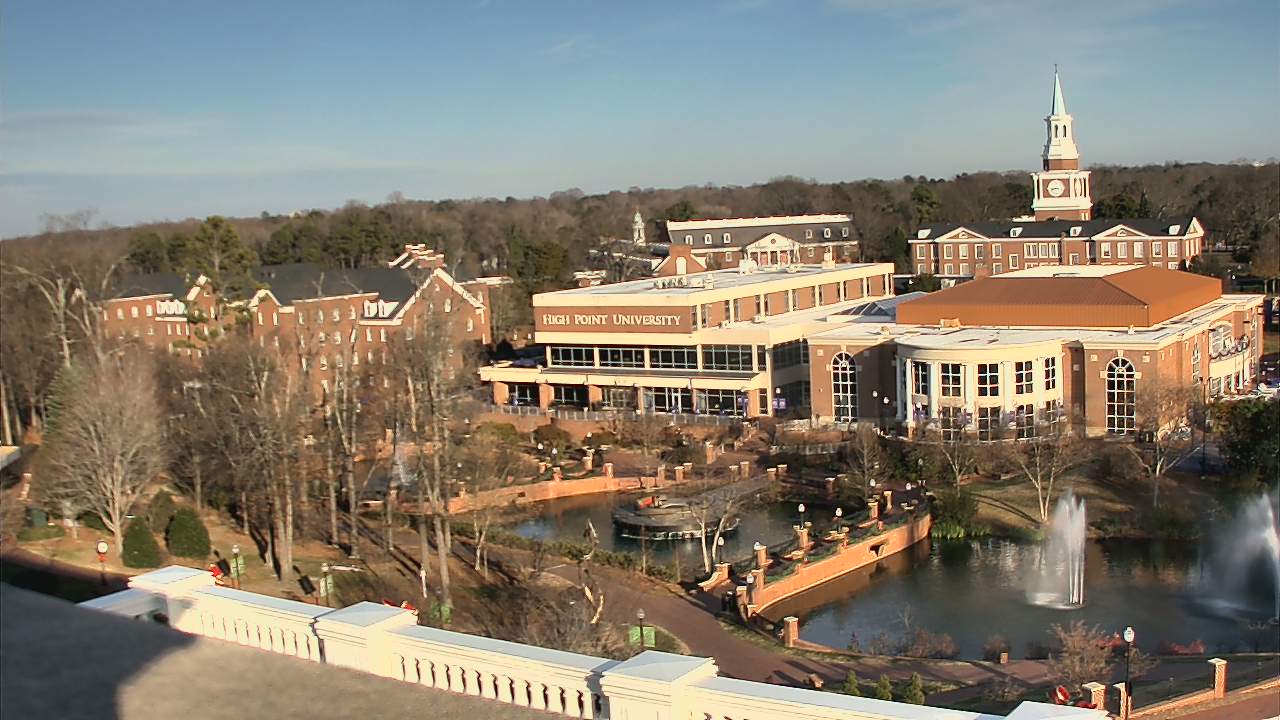 Thumbnail for current weather camera view from High Point University in High Point, North Carolina