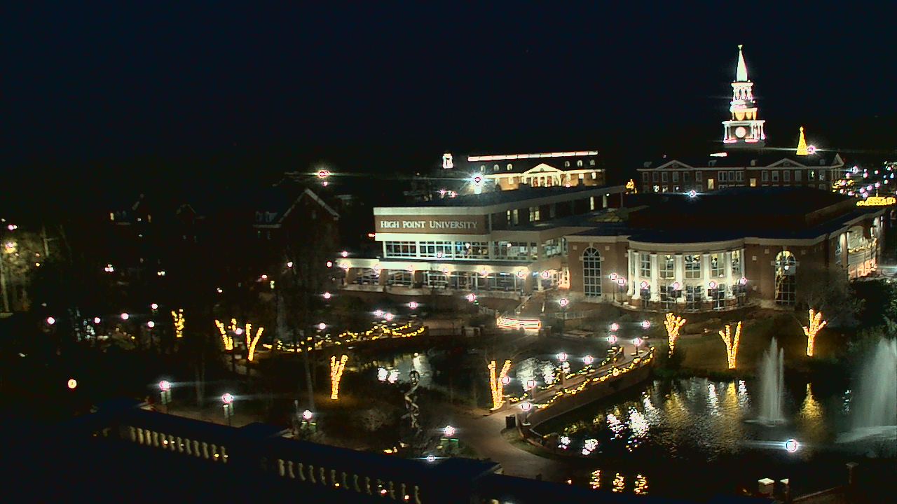 Thumbnail for current weather camera view from High Point University in High Point, North Carolina