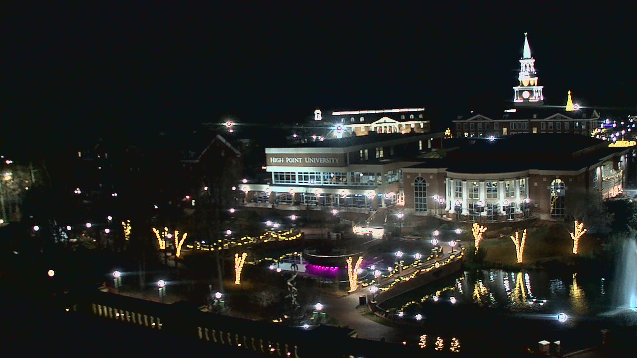 Thumbnail for current weather camera view from High Point University in High Point, North Carolina