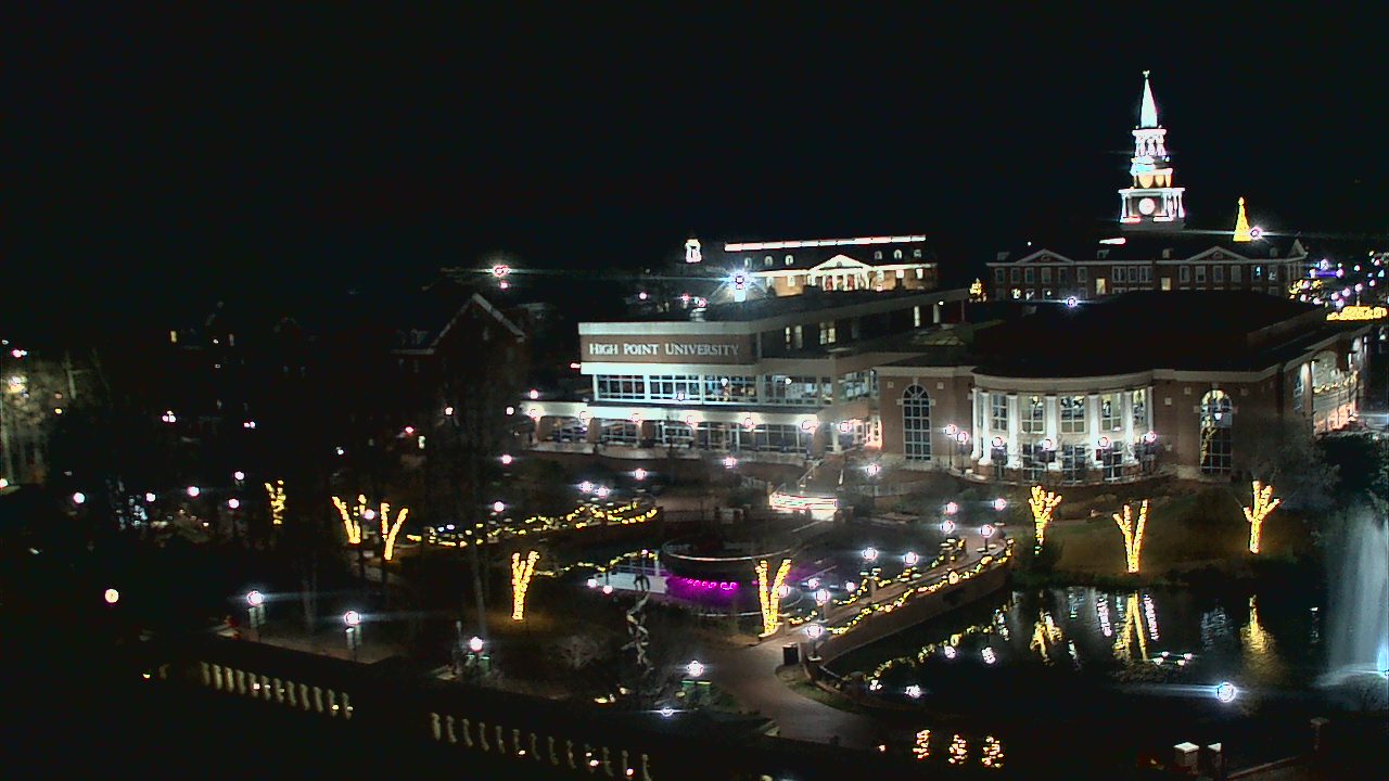 Thumbnail for current weather camera view from High Point University in High Point, North Carolina