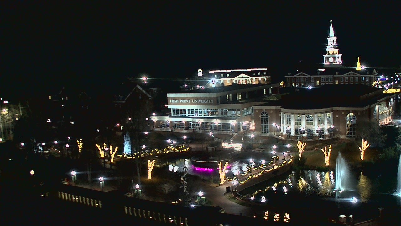 Thumbnail for current weather camera view from High Point University in High Point, North Carolina