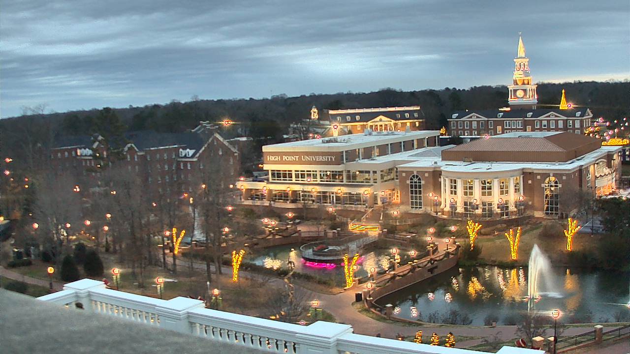 Thumbnail for current weather camera view from High Point University in High Point, North Carolina