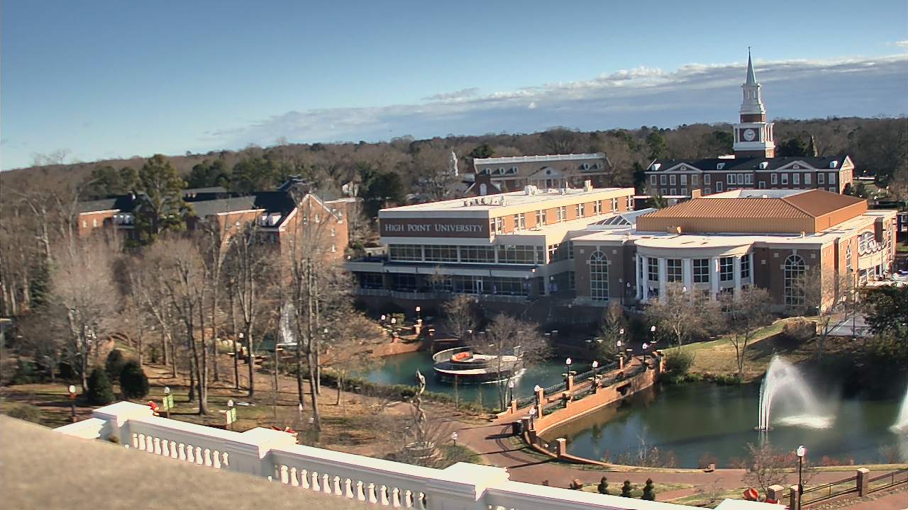 Thumbnail for current weather camera view from High Point University in High Point, North Carolina