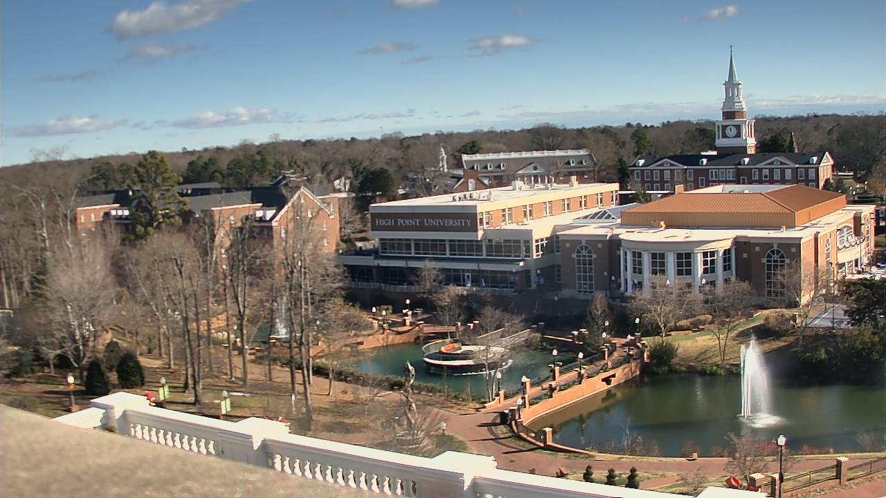 Thumbnail for current weather camera view from High Point University in High Point, North Carolina