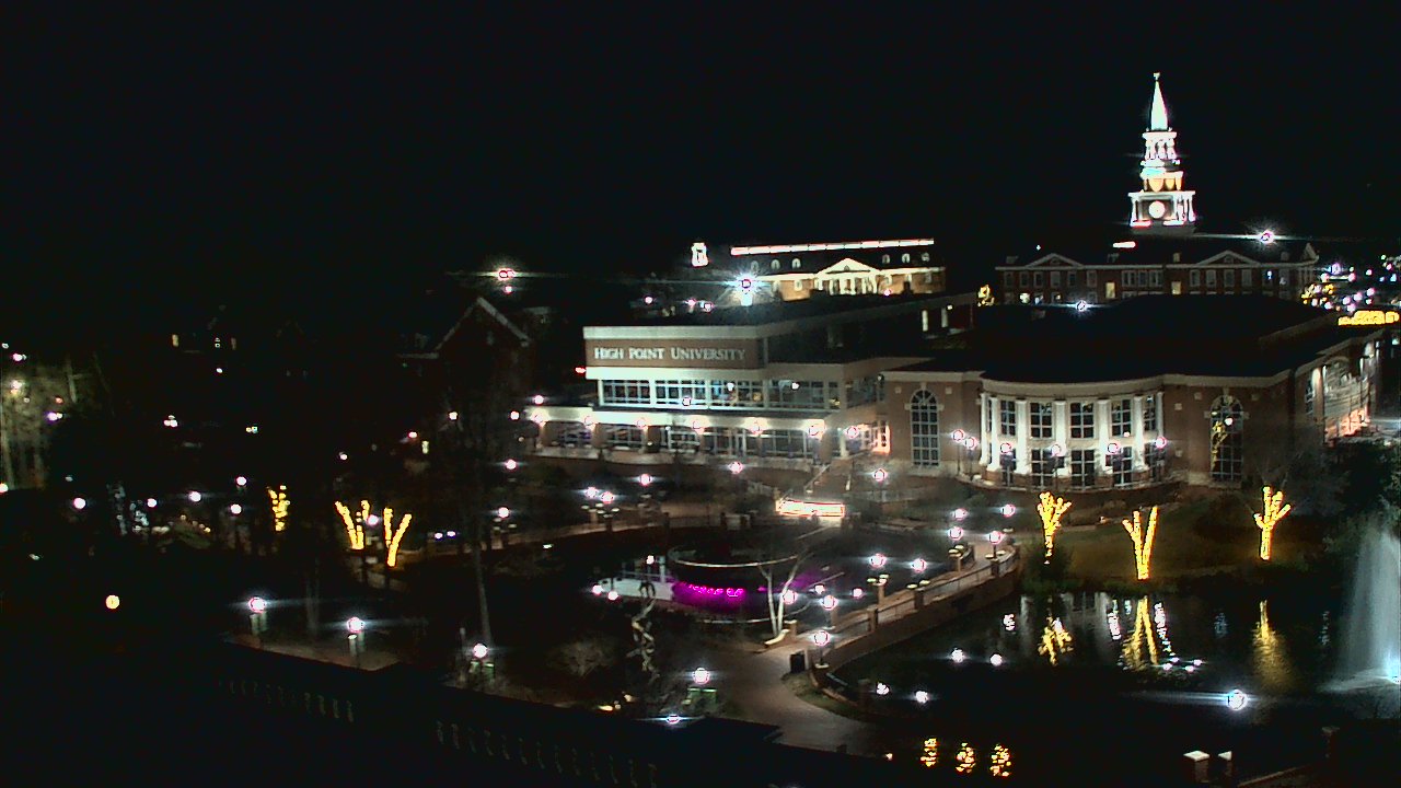Thumbnail for current weather camera view from High Point University in High Point, North Carolina