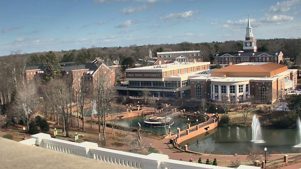 Thumbnail for current weather camera view from High Point University in High Point, North Carolina