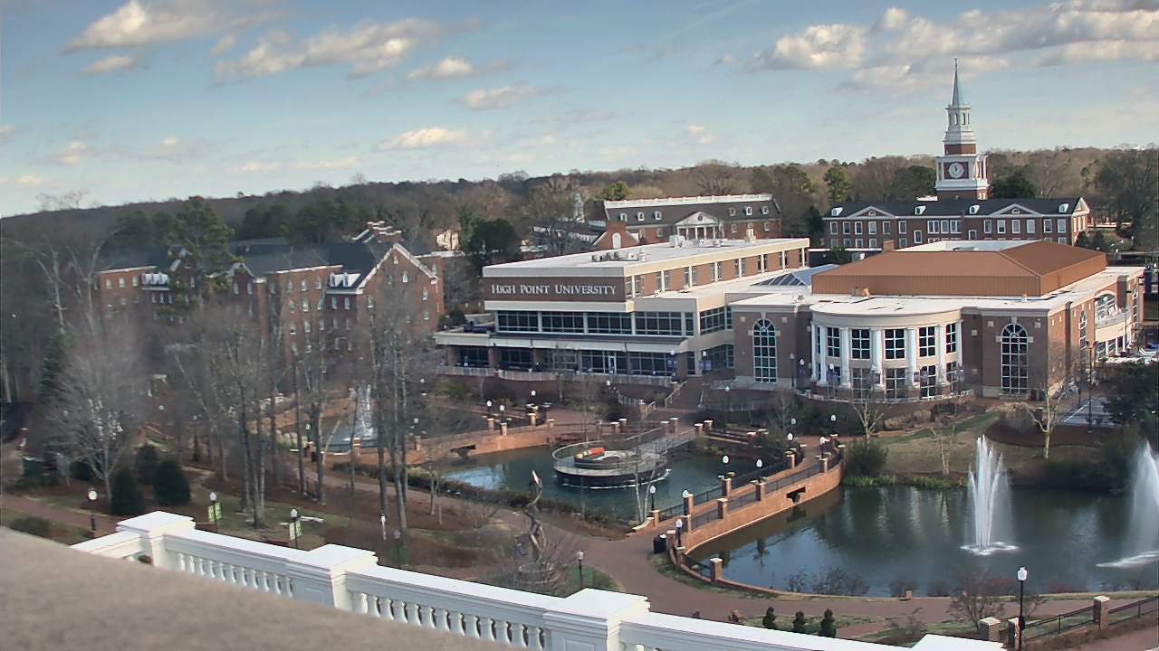 Thumbnail for current weather camera view from High Point University in High Point, North Carolina