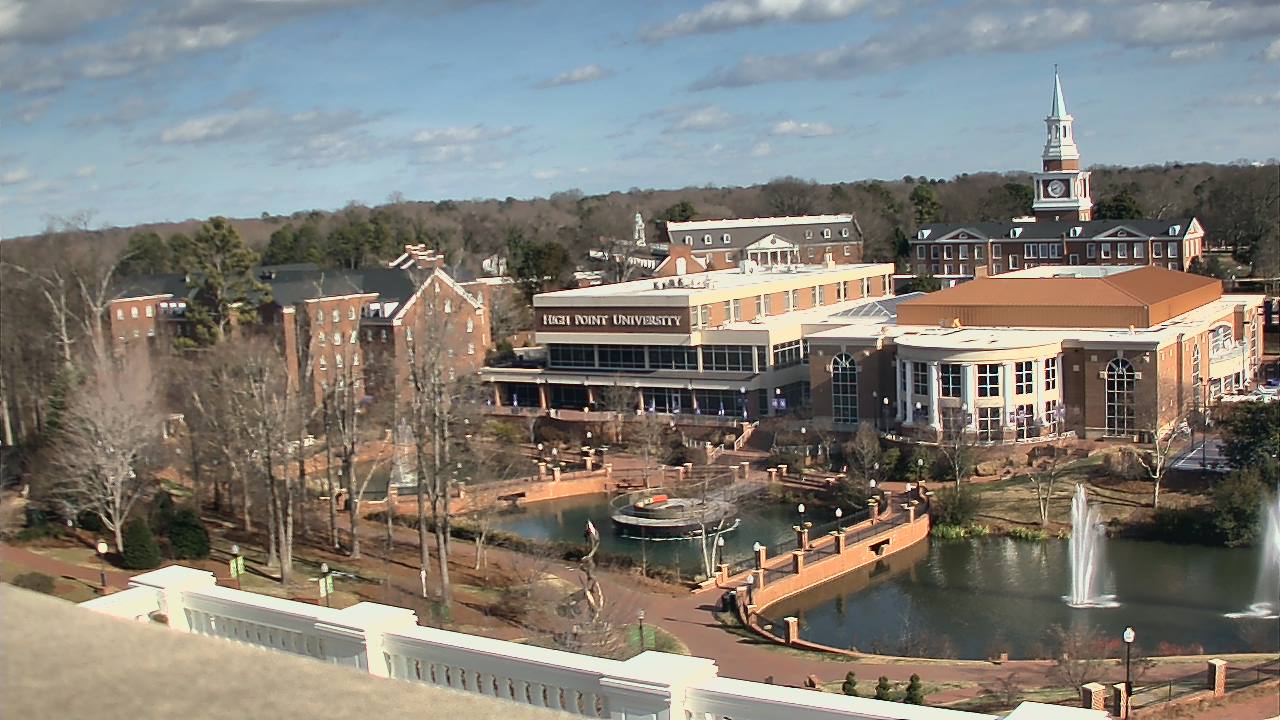 Thumbnail for current weather camera view from High Point University in High Point, North Carolina