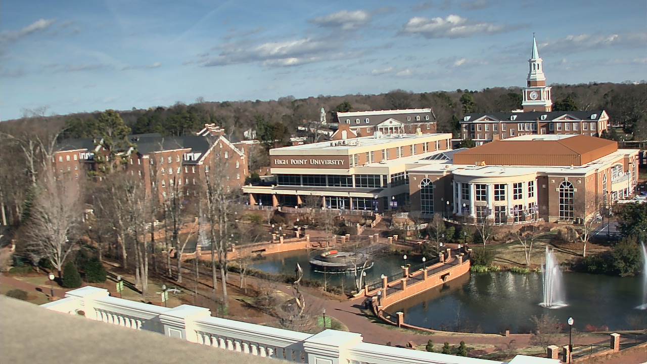 Thumbnail for current weather camera view from High Point University in High Point, North Carolina