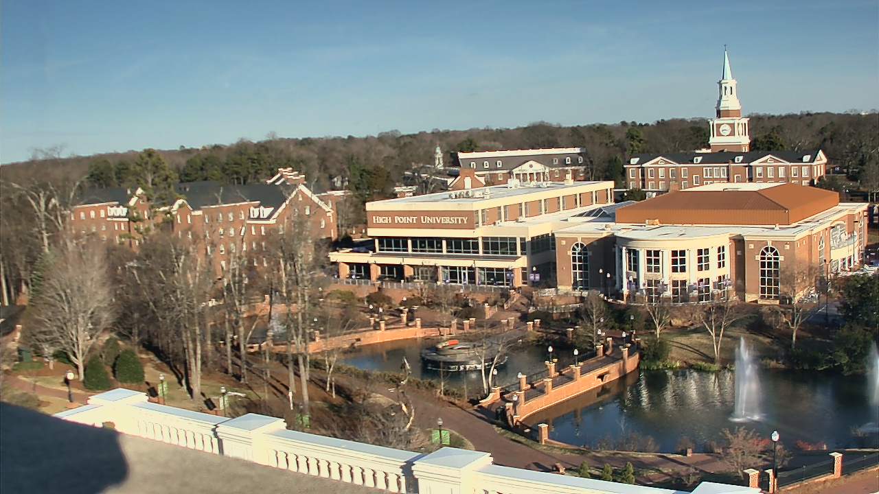 Thumbnail for current weather camera view from High Point University in High Point, North Carolina