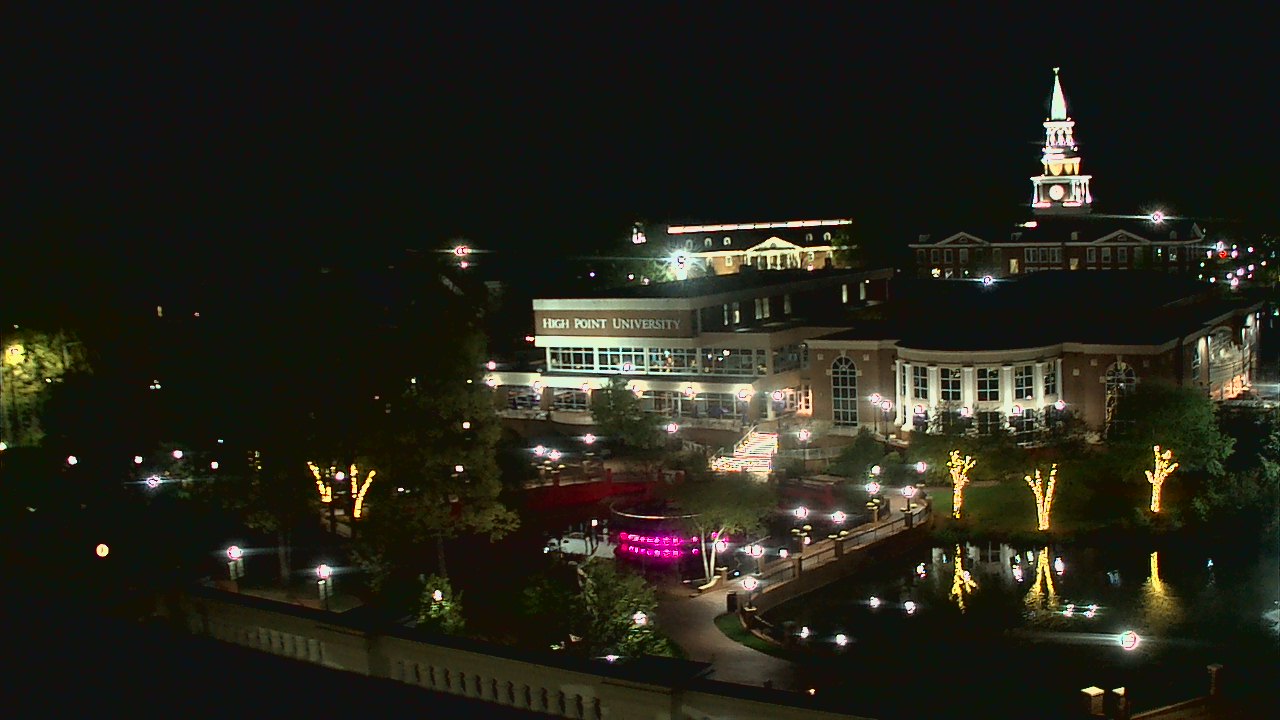 Thumbnail for current weather camera view from High Point University in High Point, North Carolina