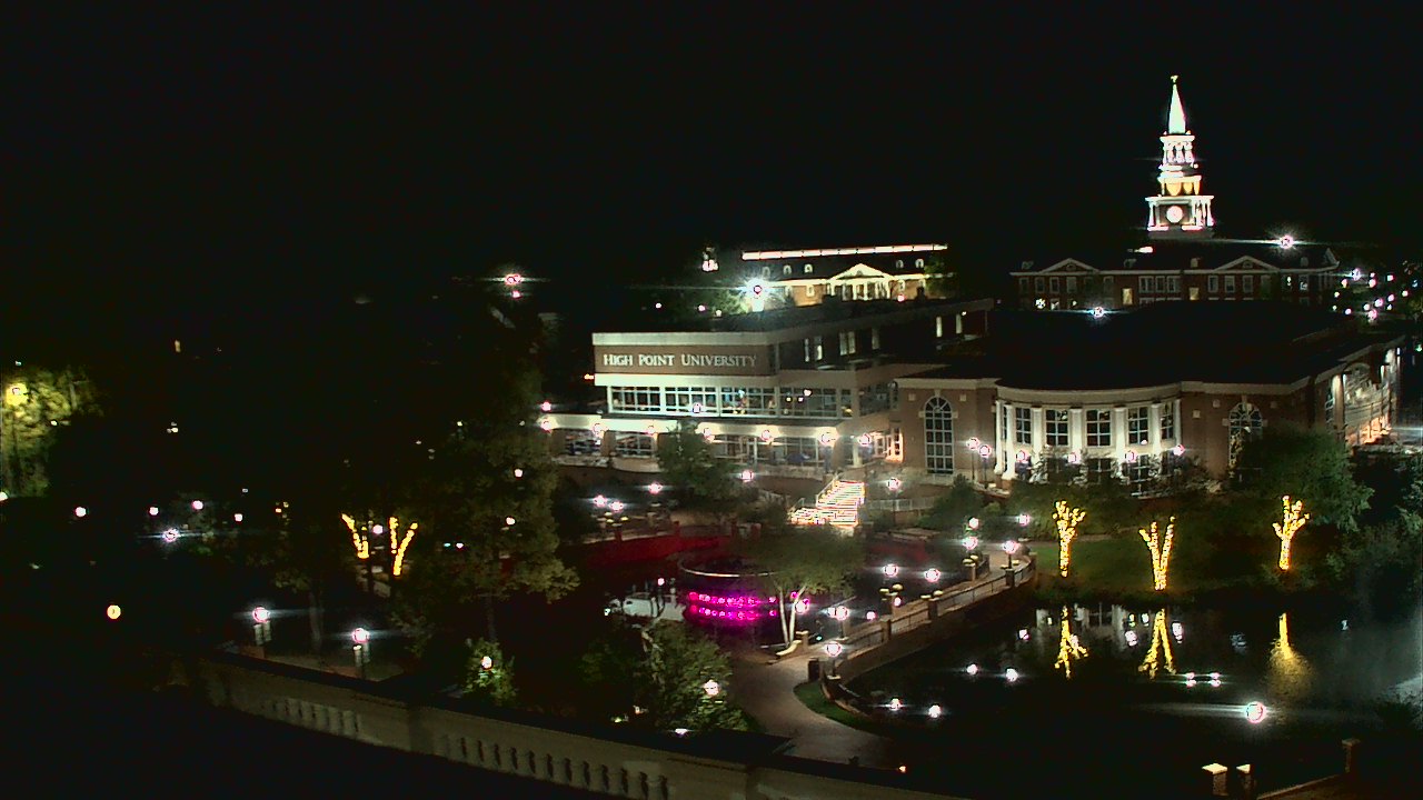 Thumbnail for current weather camera view from High Point University in High Point, North Carolina