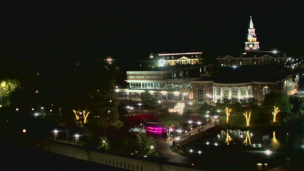 Thumbnail for current weather camera view from High Point University in High Point, North Carolina