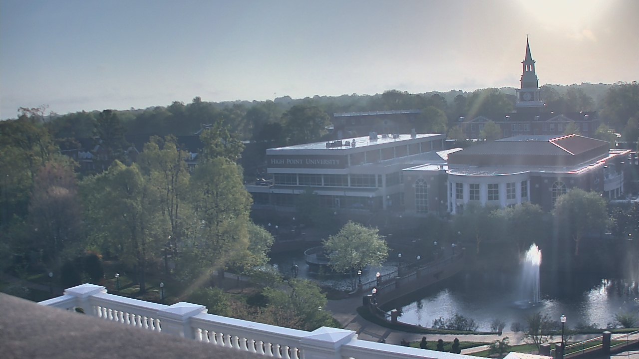 Thumbnail for current weather camera view from High Point University in High Point, North Carolina