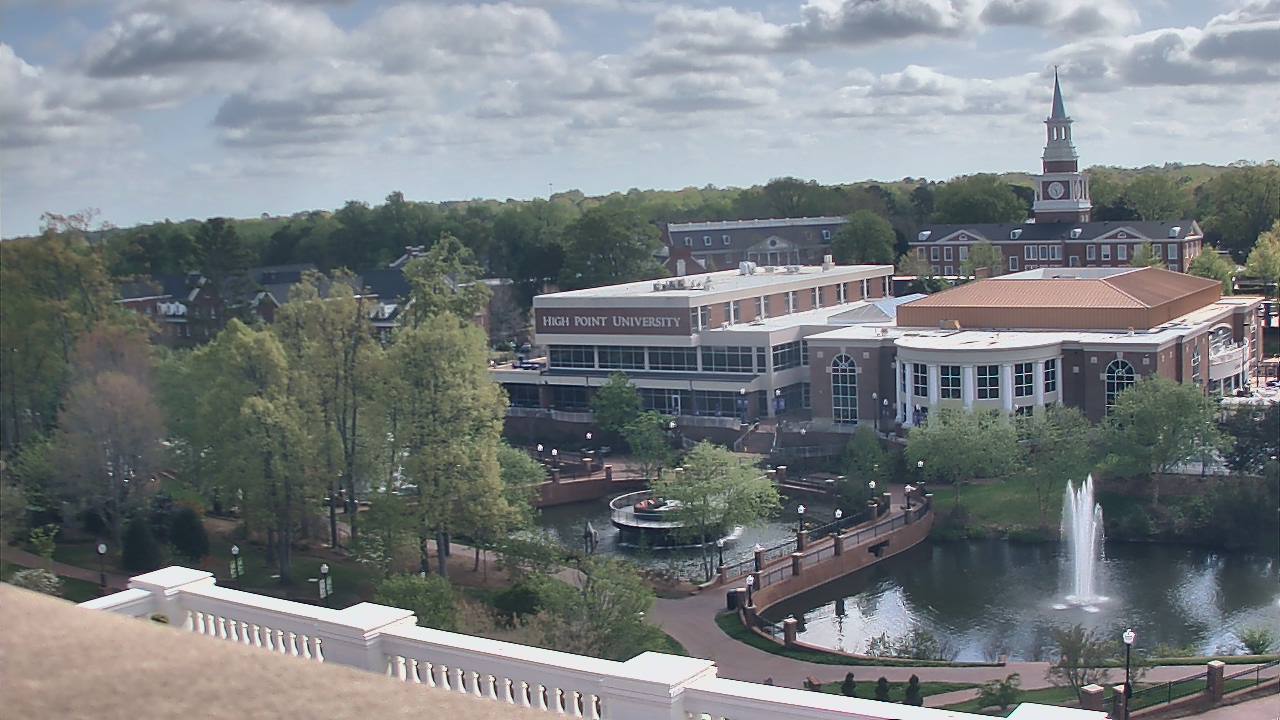 Thumbnail for current weather camera view from High Point University in High Point, North Carolina