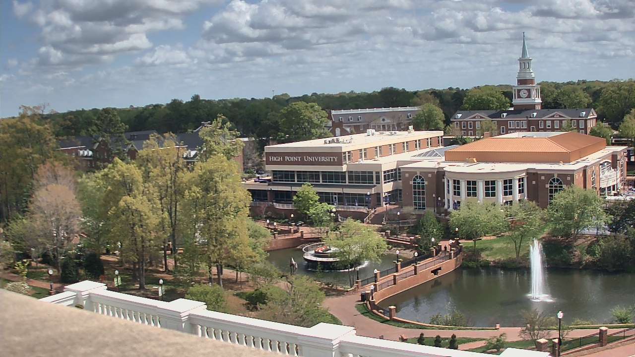 Thumbnail for current weather camera view from High Point University in High Point, North Carolina
