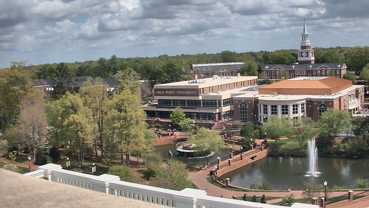 Thumbnail for current weather camera view from High Point University in High Point, North Carolina
