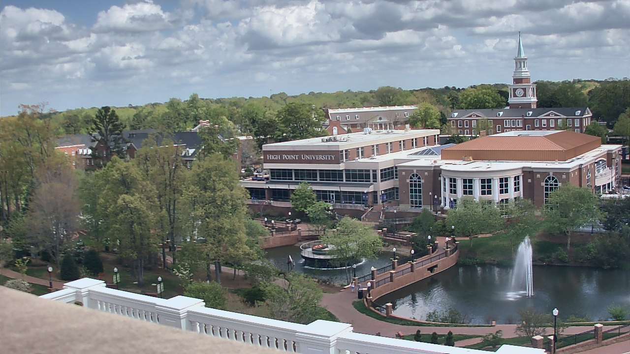 Thumbnail for current weather camera view from High Point University in High Point, North Carolina