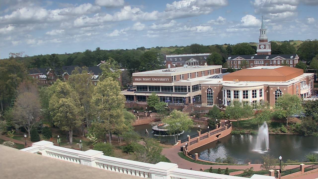 Thumbnail for current weather camera view from High Point University in High Point, North Carolina