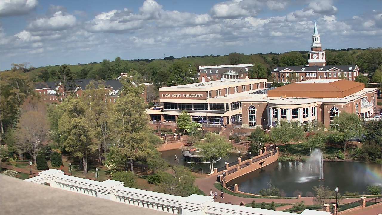 Thumbnail for current weather camera view from High Point University in High Point, North Carolina