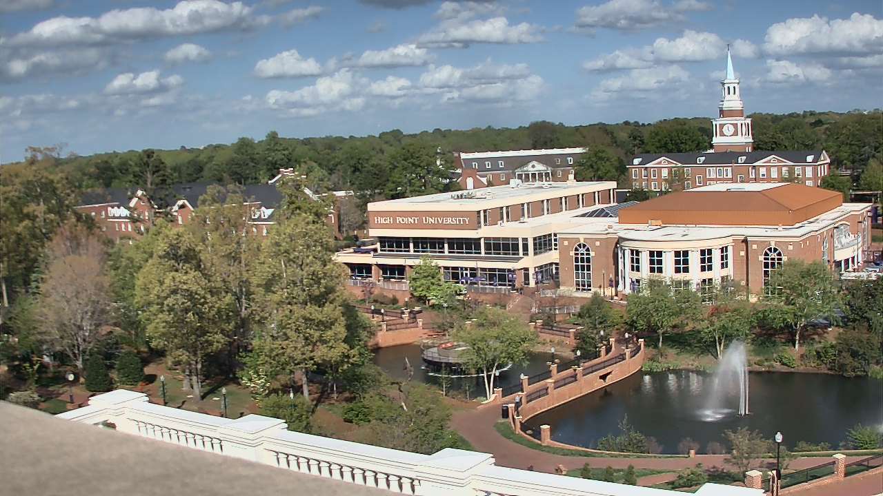 Thumbnail for current weather camera view from High Point University in High Point, North Carolina