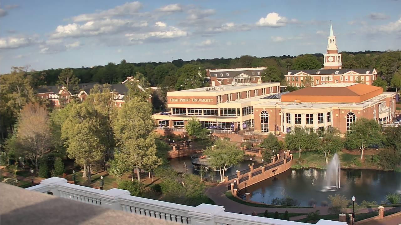 Thumbnail for current weather camera view from High Point University in High Point, North Carolina