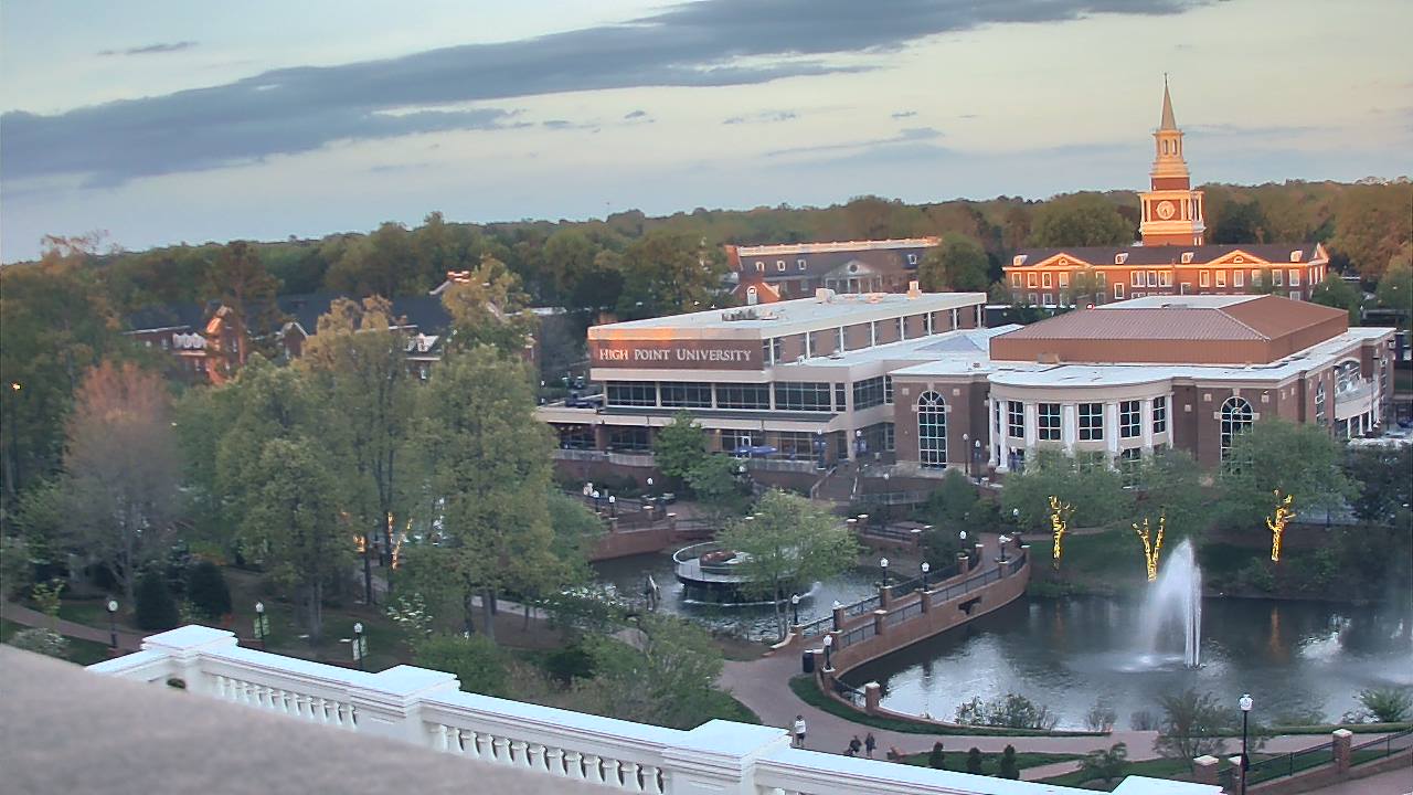 Thumbnail for current weather camera view from High Point University in High Point, North Carolina