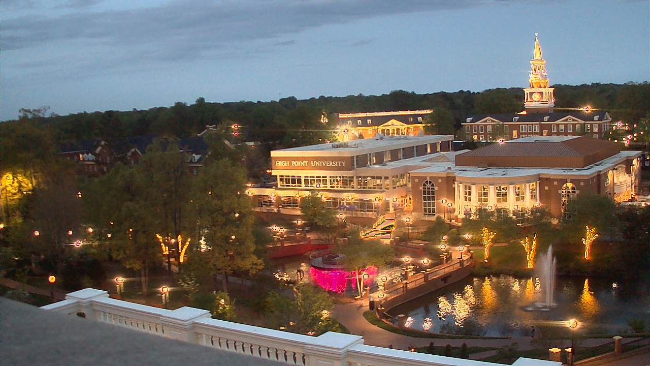 Thumbnail for current weather camera view from High Point University in High Point, North Carolina