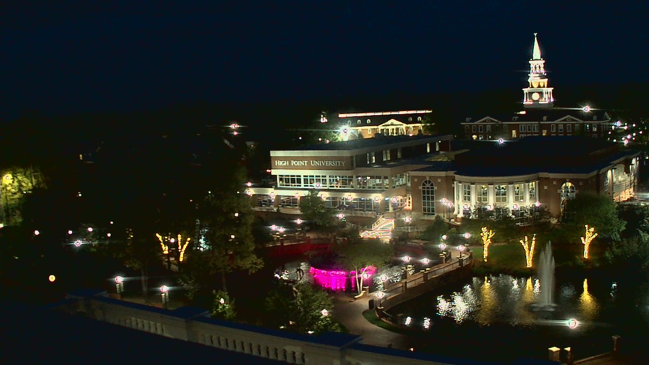 Thumbnail for current weather camera view from High Point University in High Point, North Carolina