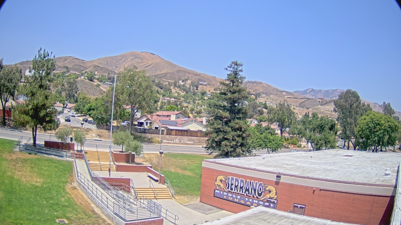 Thumbnail for current weather camera view from Serrano MS in San Bernardino, California