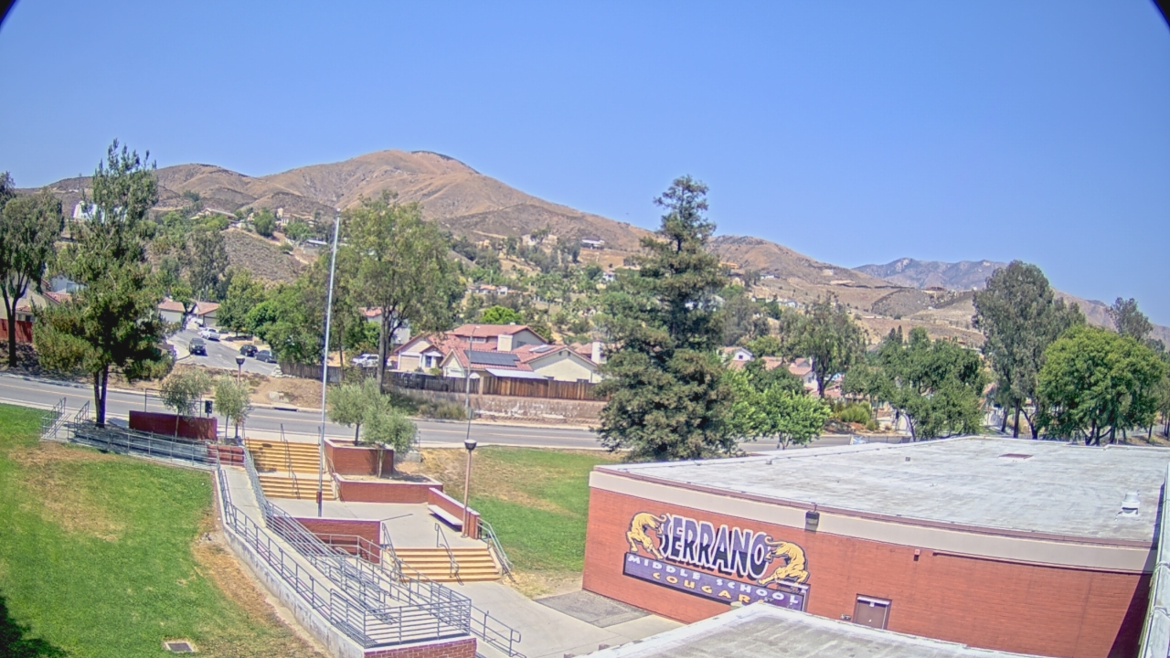 Thumbnail for current weather camera view from Serrano MS in San Bernardino, California