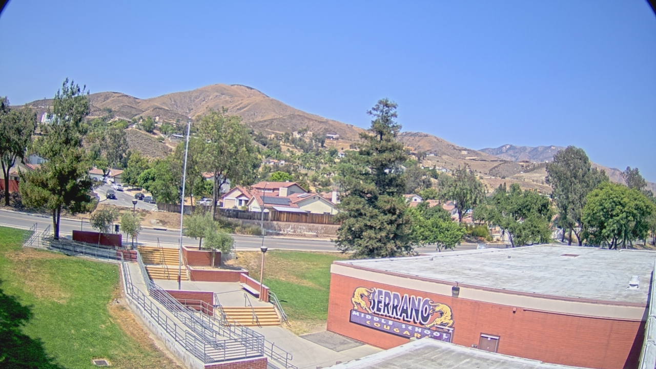 Thumbnail for current weather camera view from Serrano MS in San Bernardino, California