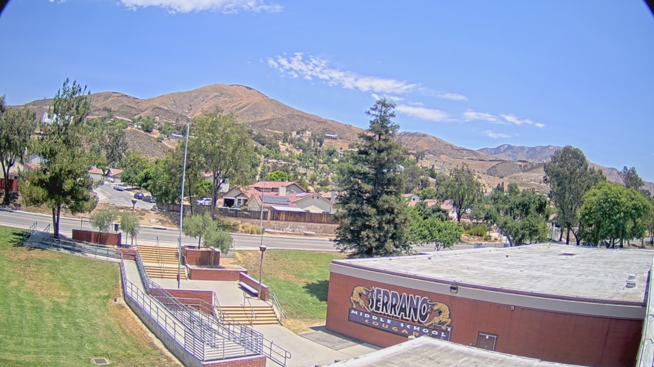 Thumbnail for current weather camera view from Serrano MS in San Bernardino, California