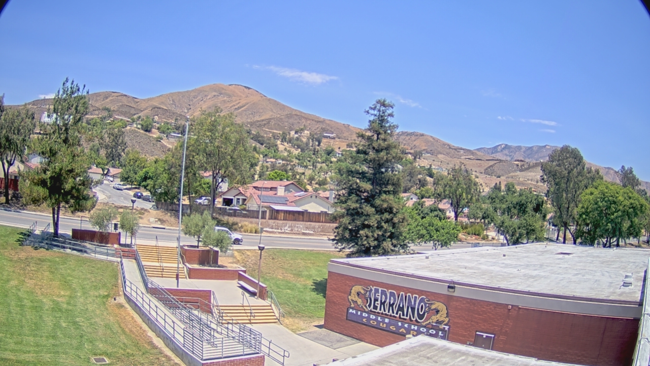 Thumbnail for current weather camera view from Serrano MS in San Bernardino, California