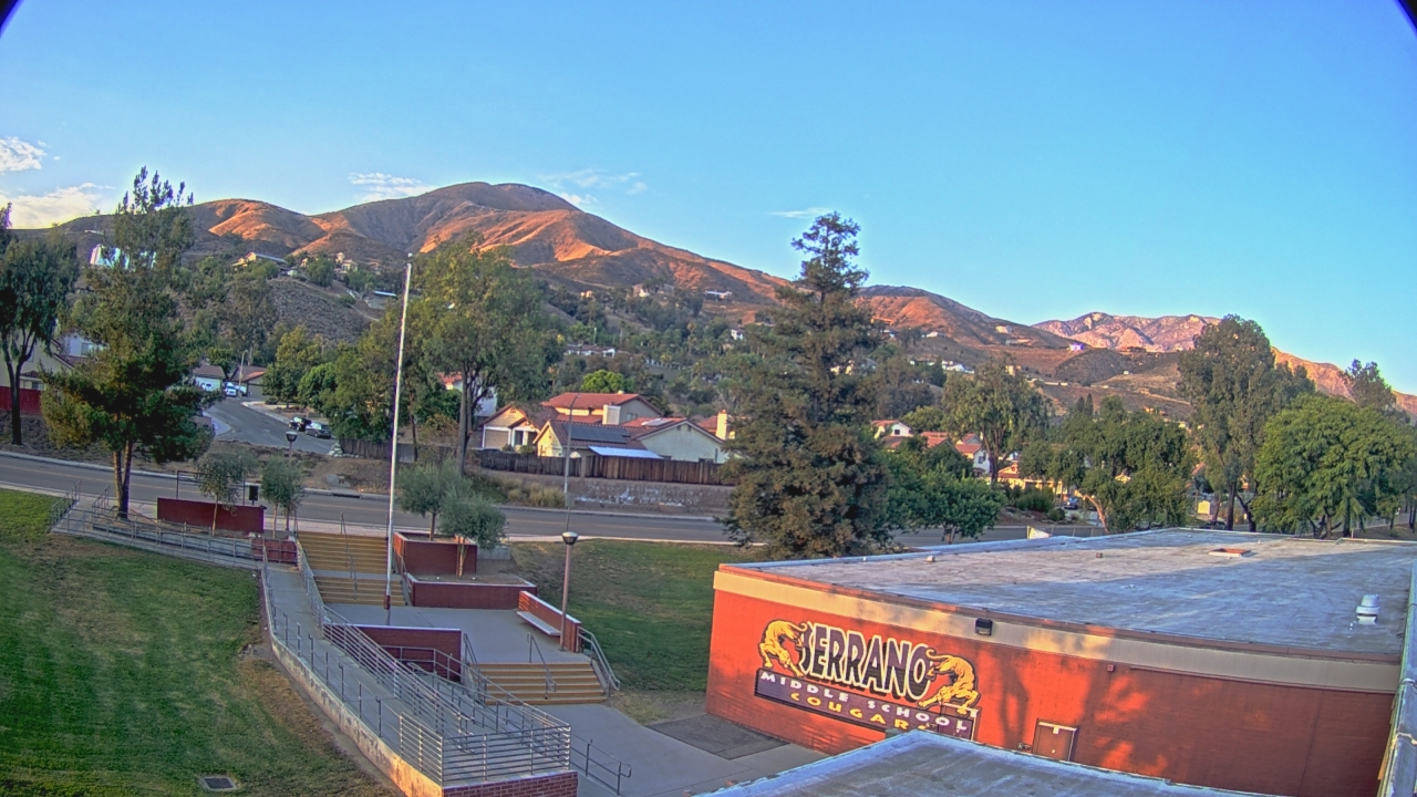 Thumbnail for current weather camera view from Serrano MS in San Bernardino, California