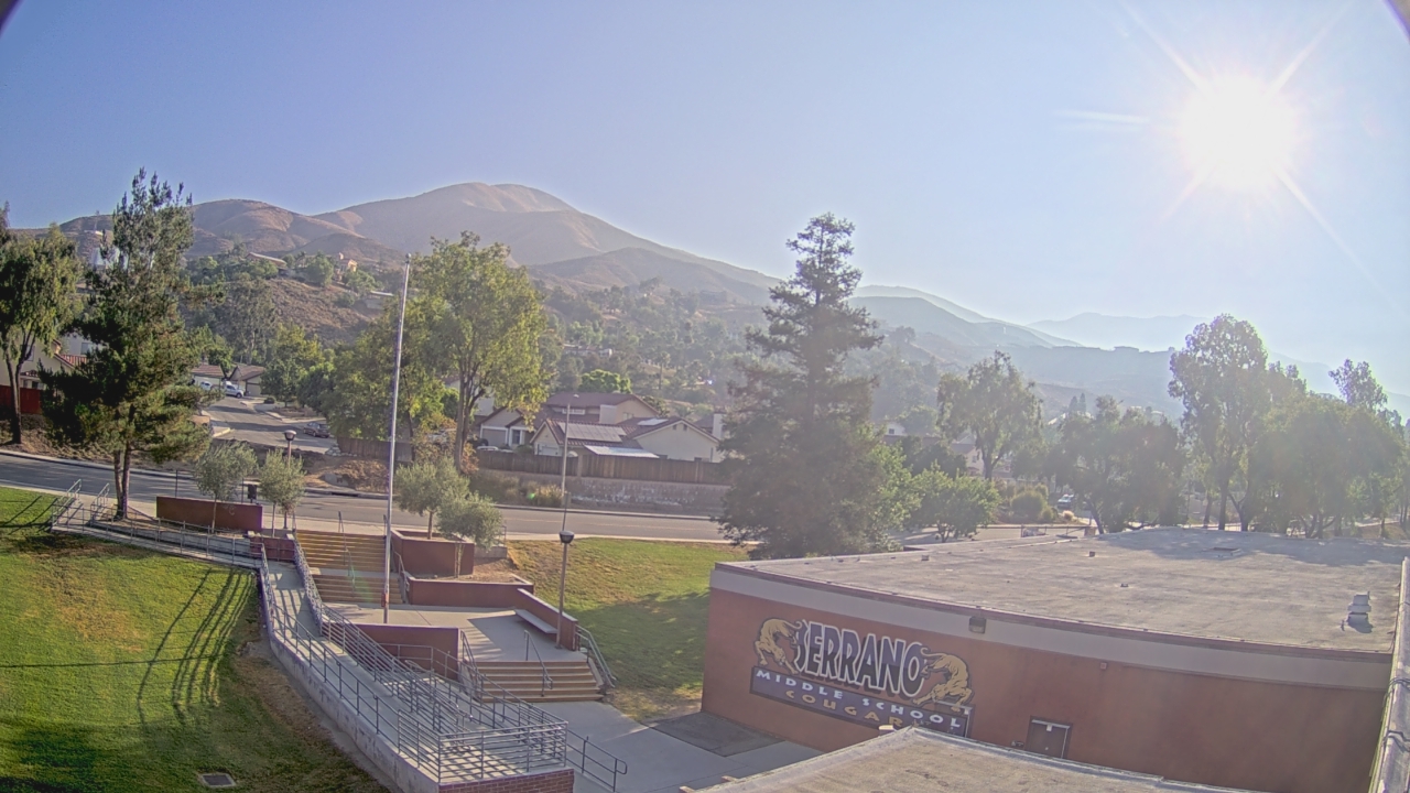 Thumbnail for current weather camera view from Serrano MS in San Bernardino, California