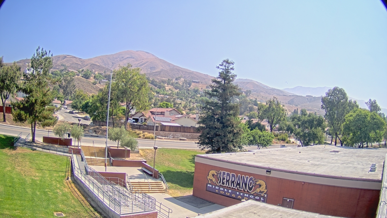 Thumbnail for current weather camera view from Serrano MS in San Bernardino, California
