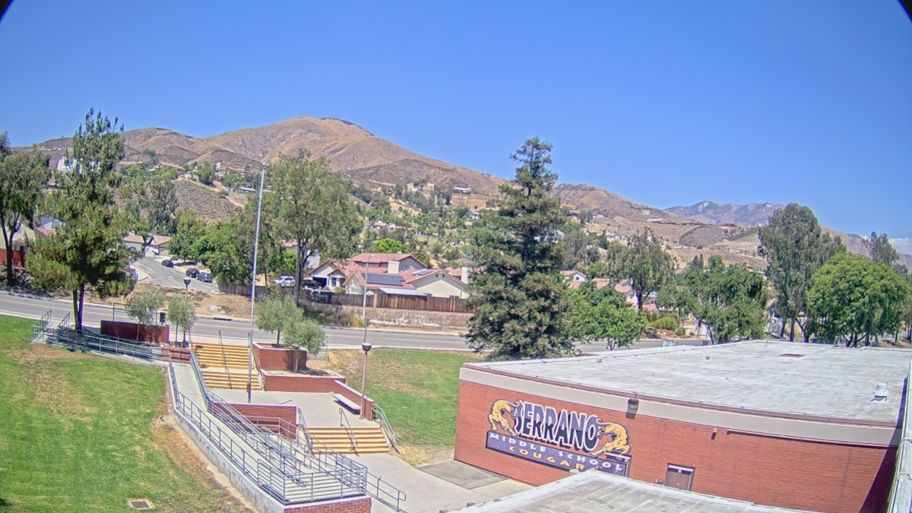 Thumbnail for current weather camera view from Serrano MS in San Bernardino, California